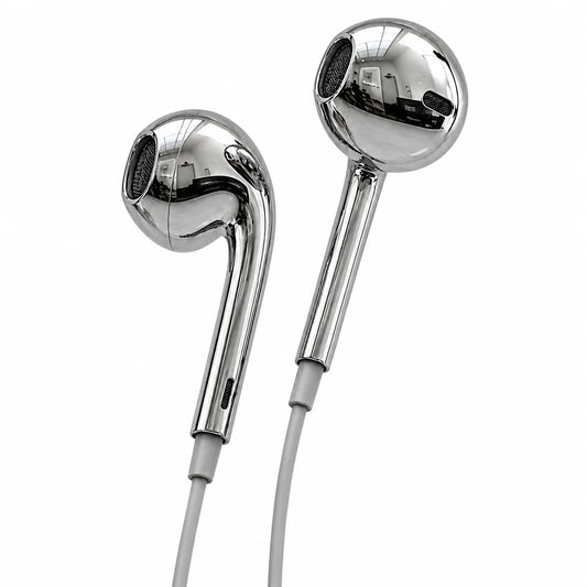 Chrome Earphones Wired