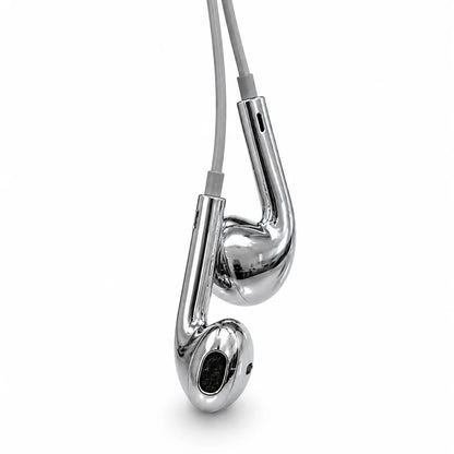 Chrome Earphones Wired