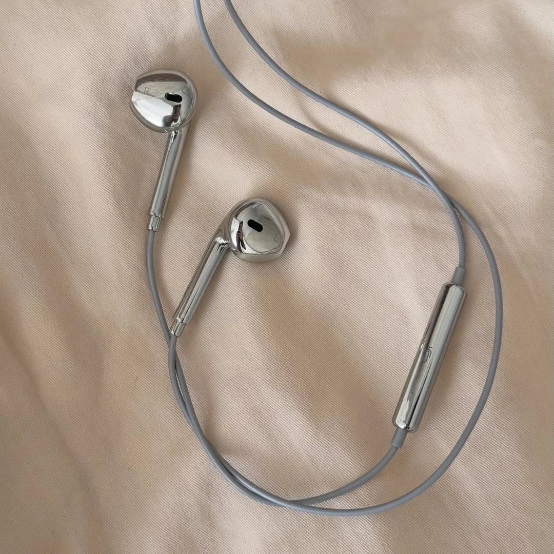 Chrome Earphones Wired