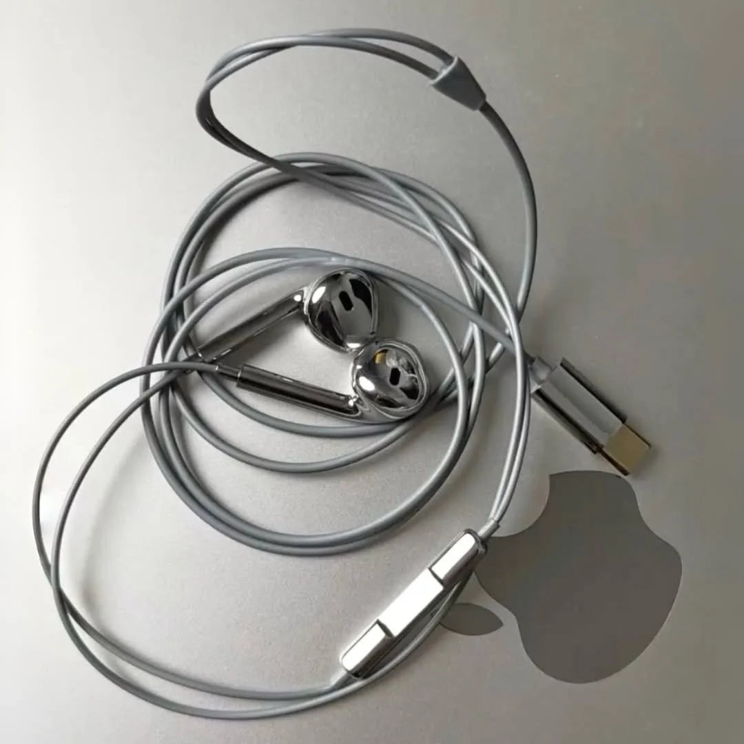 Chrome Earphones Wired