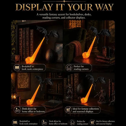 Dragon flame lamp