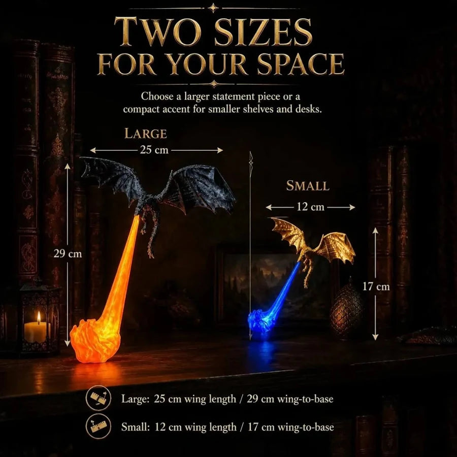 Dragon flame lamp