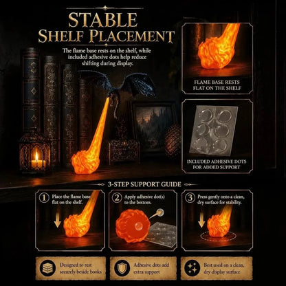 Dragon flame lamp